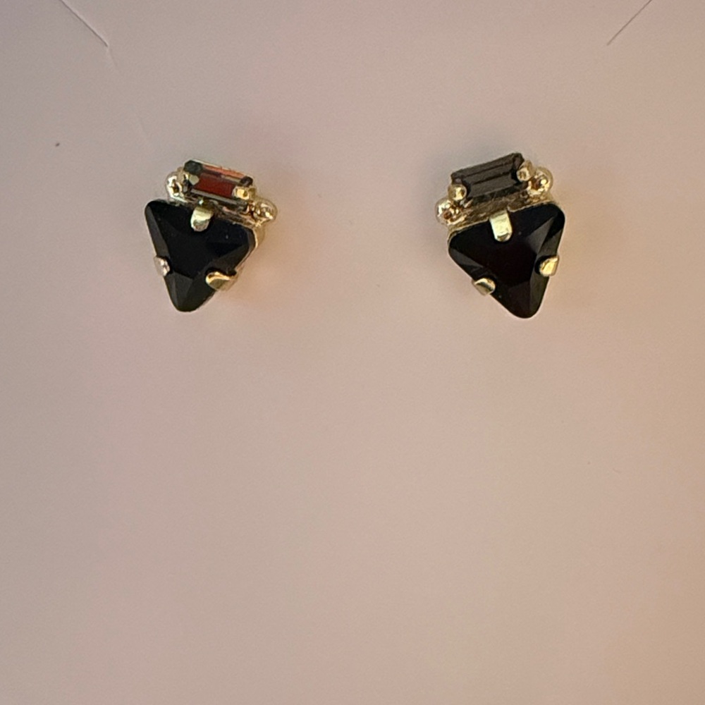 Sorrelli Black and Gold Geometric Earrings